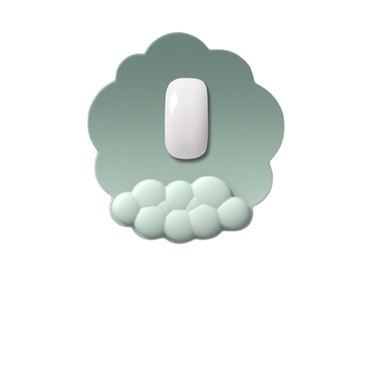 リストレスト付きマウスパッド　緑　ＭＰ－１　幅２４８×奥行１５×高さ２６５