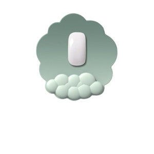 リストレスト付きマウスパッド　緑　ＭＰ－１　幅２４８×奥行１５×高さ２６５