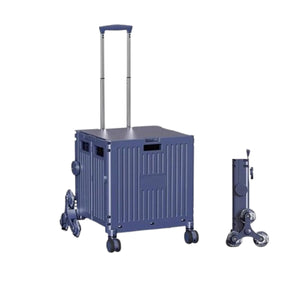 折り畳みキャリーカート　５５Ｌ　パープル　９００１　（折り畳みサイズ）幅４２５×奥行８７×高さ４３２