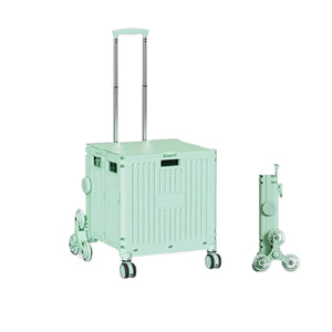 折り畳みキャリーカート　５５Ｌ　グリーン　９００１　（折り畳みサイズ）幅４２５×奥行８７×高さ４３２