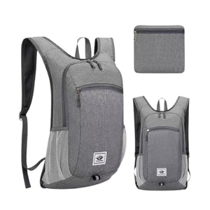 コンパクト防水リュック２０Ｌ　グレー　６２８　幅１８０×奥行５５×高さ１５０