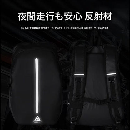 バイク用防水リュック　ブラック　ＢＢＰ０１　幅４００×奥行６０×高さ５８０