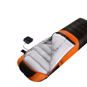 ＵＳＢ電熱寝袋（２１０×７５㎝）１．８㎏　オレンジ　ＥＳＢ２５００　幅７５０×高さ２１００