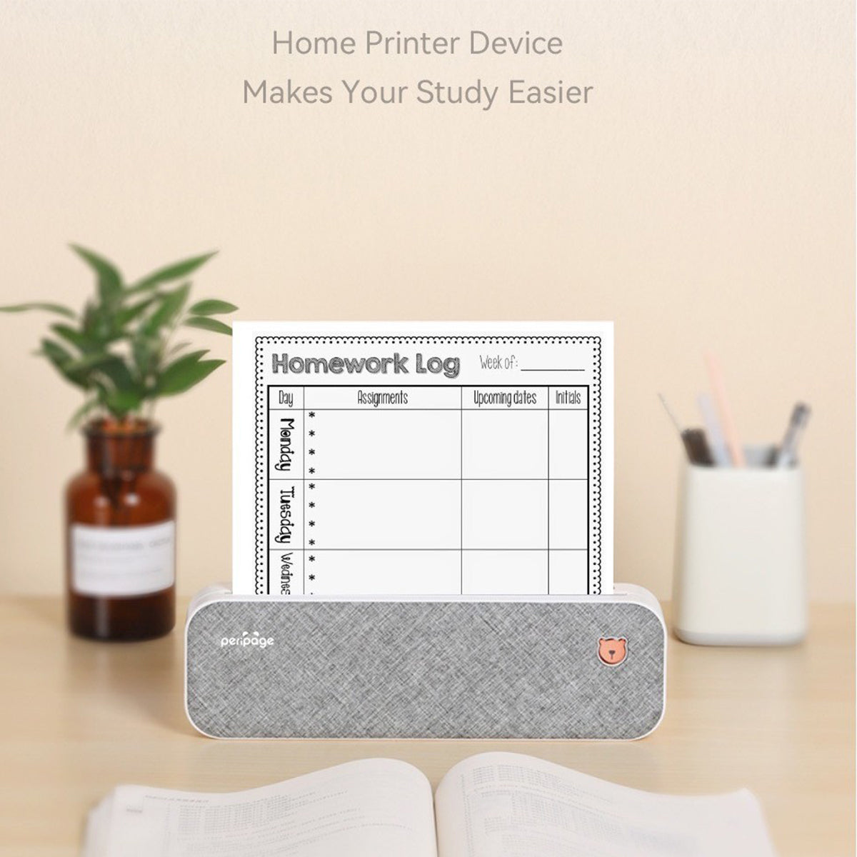 ＰｅｒｉＰａｇｅミニプリンター　グレーＡ４０　幅２６５×奥行４５×高さ８０