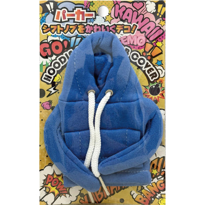 カー用品　パーカー　シフトノブカバー　ブルー　長さ14cm