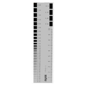 クラックスケール　CRKS-3　ひび割れ試験機　黒目盛/透明タイプ　35×150mm