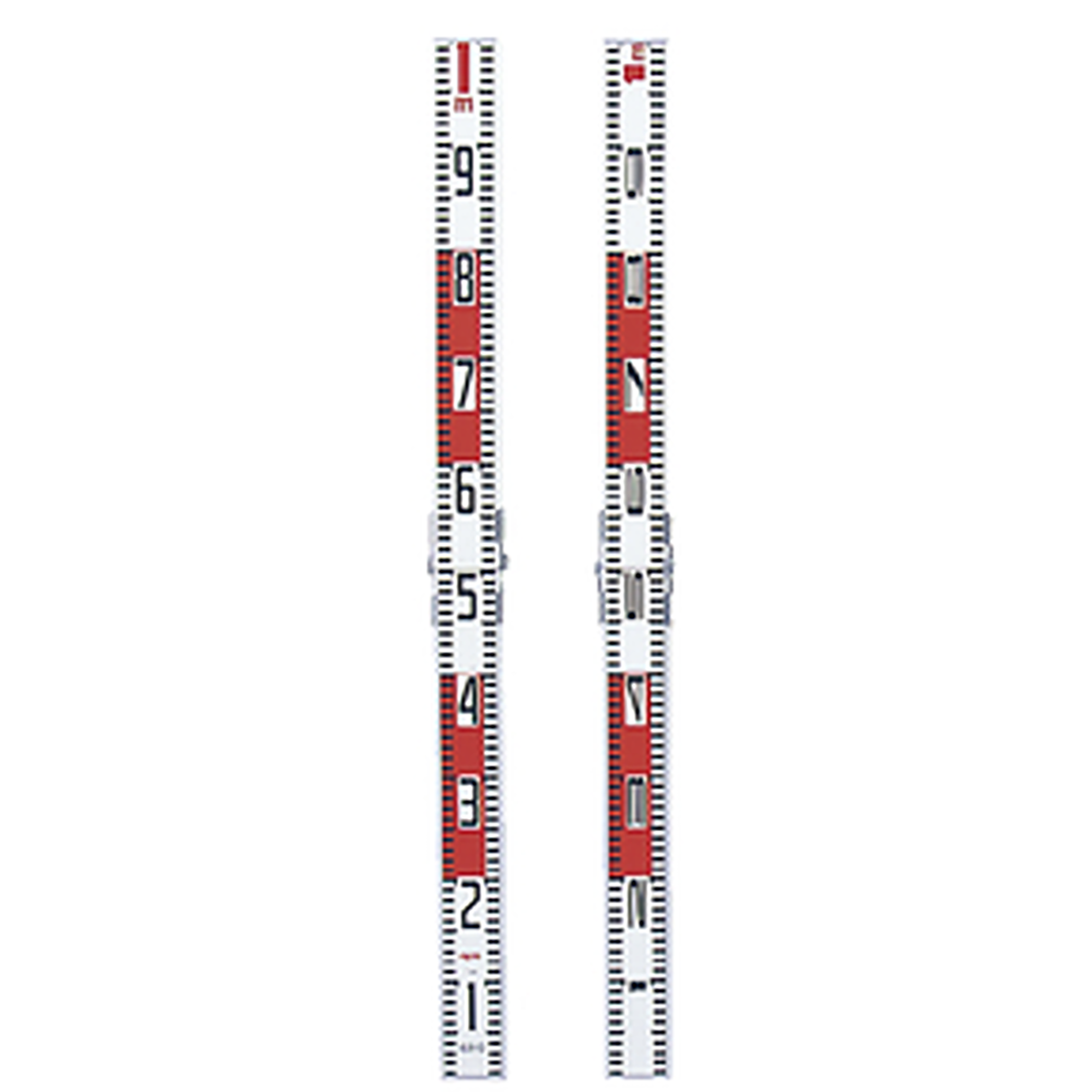 二ツ折標尺　スタッフ　１ｍ×２ツ折