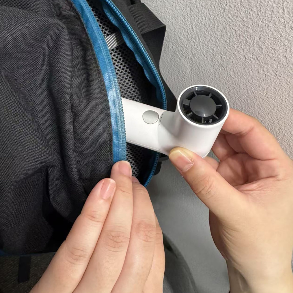 ハンディファン 小型軽量 暑さ対策 ホワイト