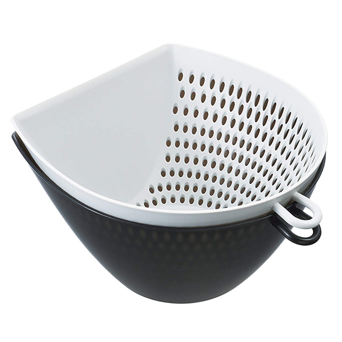 フタ付き チリトリ ザル ボウル 調理器具 L 幅16.9×奥行18.4×高さ9.9(L)cm