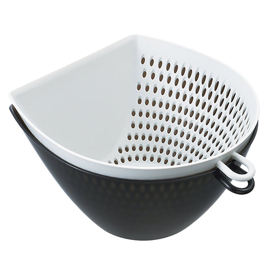 フタ付き チリトリ ザル ボウル 調理器具 L 幅16.9×奥行18.4×高さ9.9(L)cm