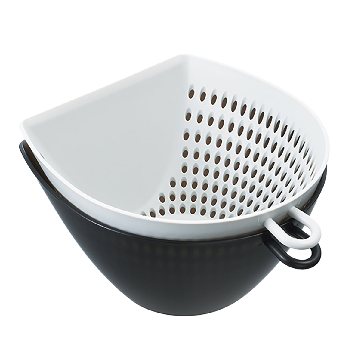 フタ付き チリトリ ザル ボウル 調理器具 M 幅14.4×奥行15.9×高さ8.7(M)cm