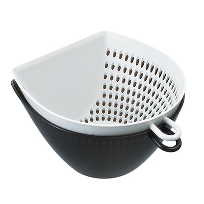 フタ付き チリトリ ザル ボウル 調理器具 M 幅14.4×奥行15.9×高さ8.7(M)cm