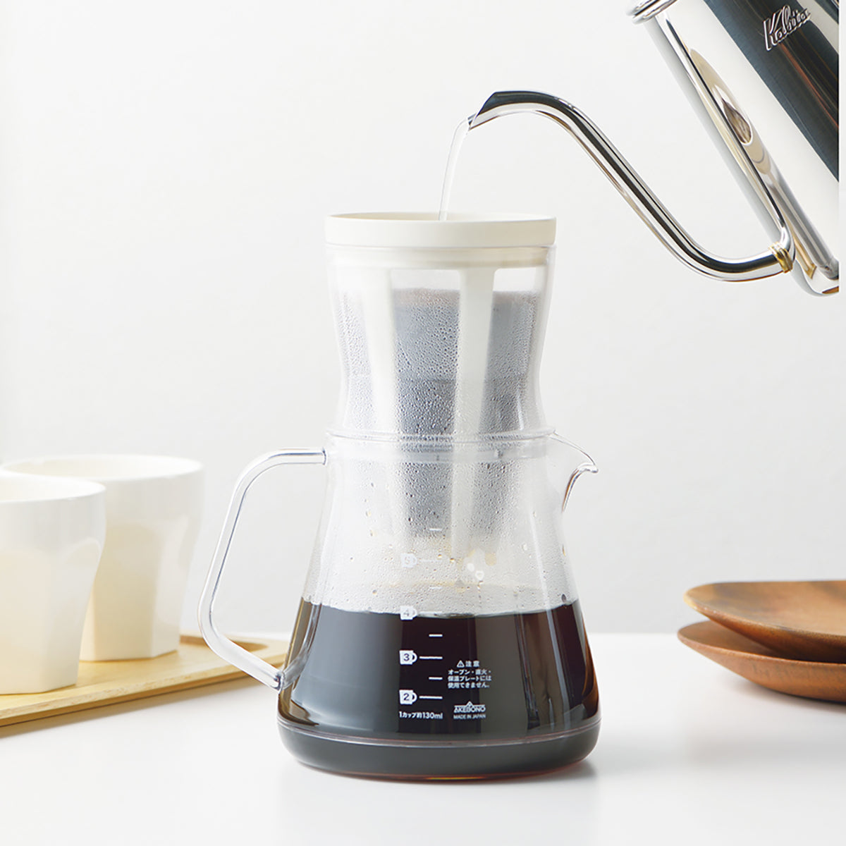 コーヒーサーバーストロン 750ml 2WAYドリッパーセット ホワイト