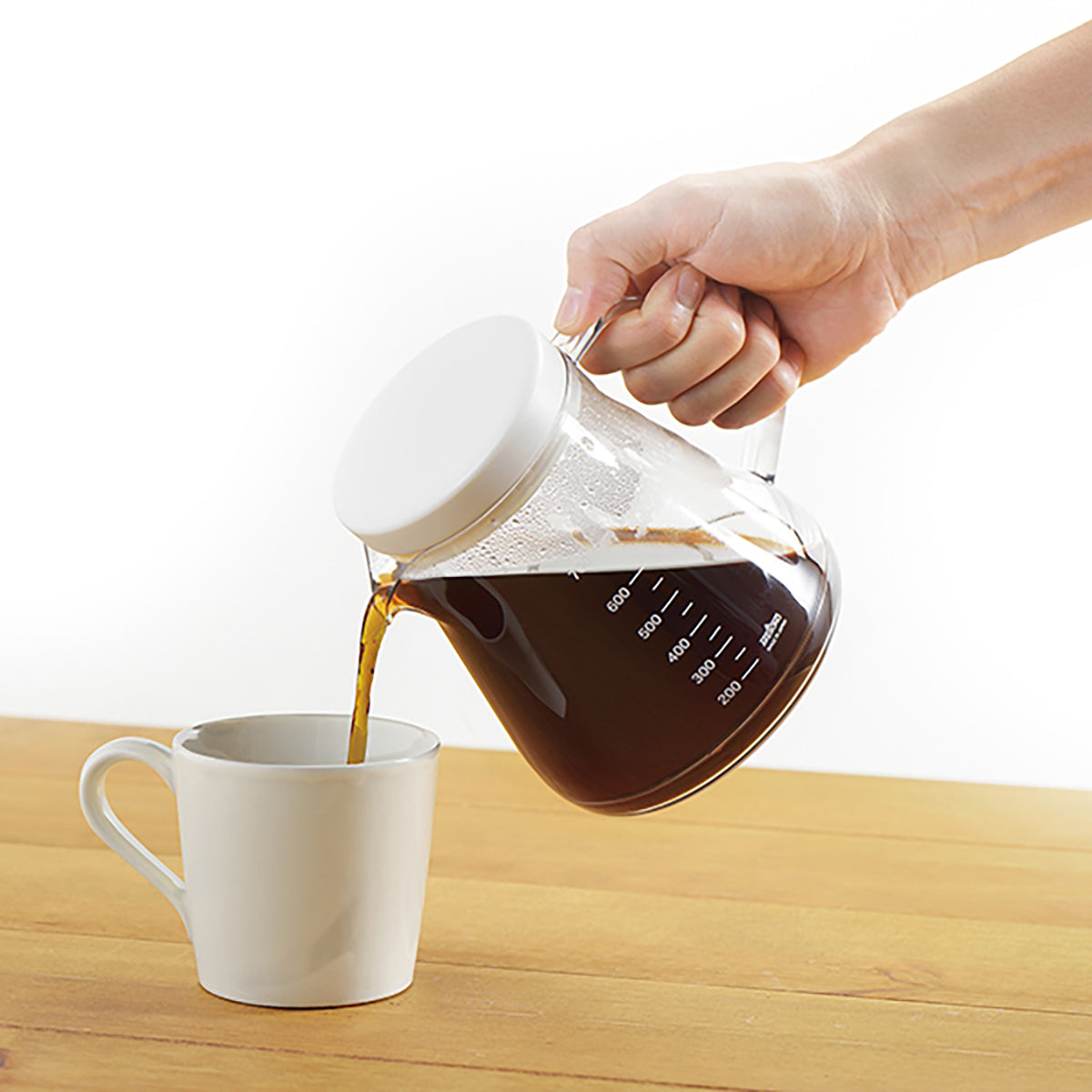 コーヒーサーバーストロン 750ml 2WAYドリッパーセット ホワイト