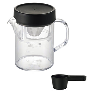 コーヒーサーバーストロン 400ml ビーカー コンパクトドリッパーセット ブラック