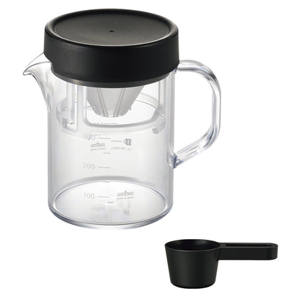 コーヒーサーバーストロン 400ml ビーカー コンパクトドリッパーセット ブラック