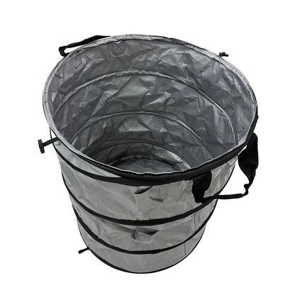 ジャンピング コイルバケット 70L 落ち葉 清掃 収集袋 折り畳み式
