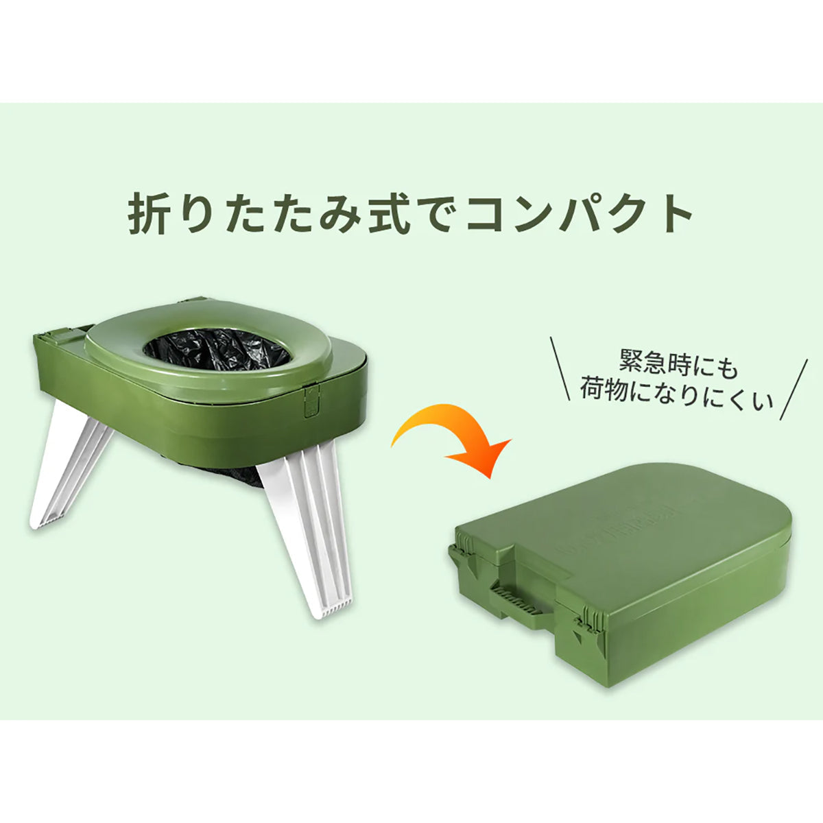 FUTURE FOX 防災用 簡易トイレ お試しトイレキット×10回分 折り畳み式