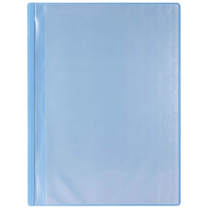 薄型クリアブックＡ４　横入れ　１０ポケット　ブルー