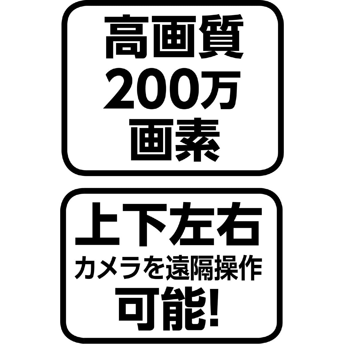 防犯見守りカメラ　屋内専用　70×85×105mm