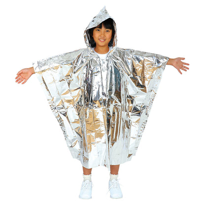 非常用アルミ防寒ポンチョこども用　1000×1100mm