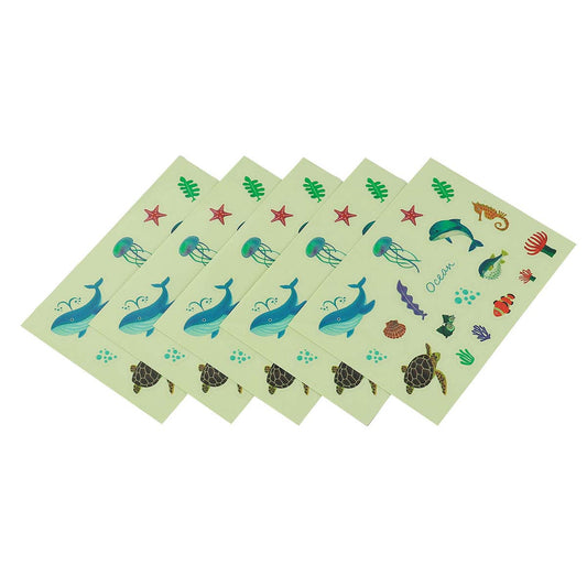 うみのいきものシール　５枚セット　105×148mm
