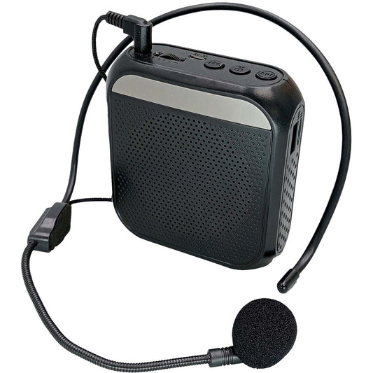 ハンズフリー小型拡声器　黒　W85×D32×H92mm