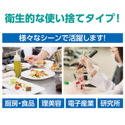 不織布製ヘッドキャップ　ブルー　１００枚入