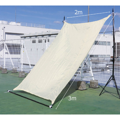 ＡＴサンシェード　クリーム色　3×2m