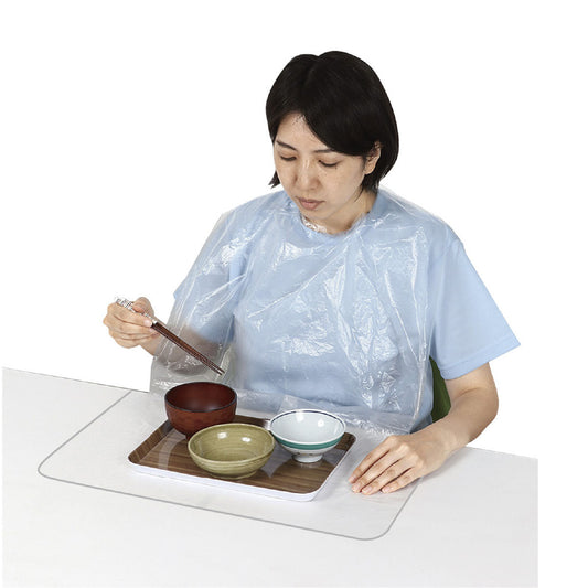 ポケット付使い捨て食事用エプロン　１００枚入