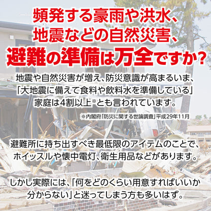 防災士監修　簡易防災セット　９点