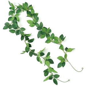フェイクグリーン　ガーランド　バラ　葉のみ