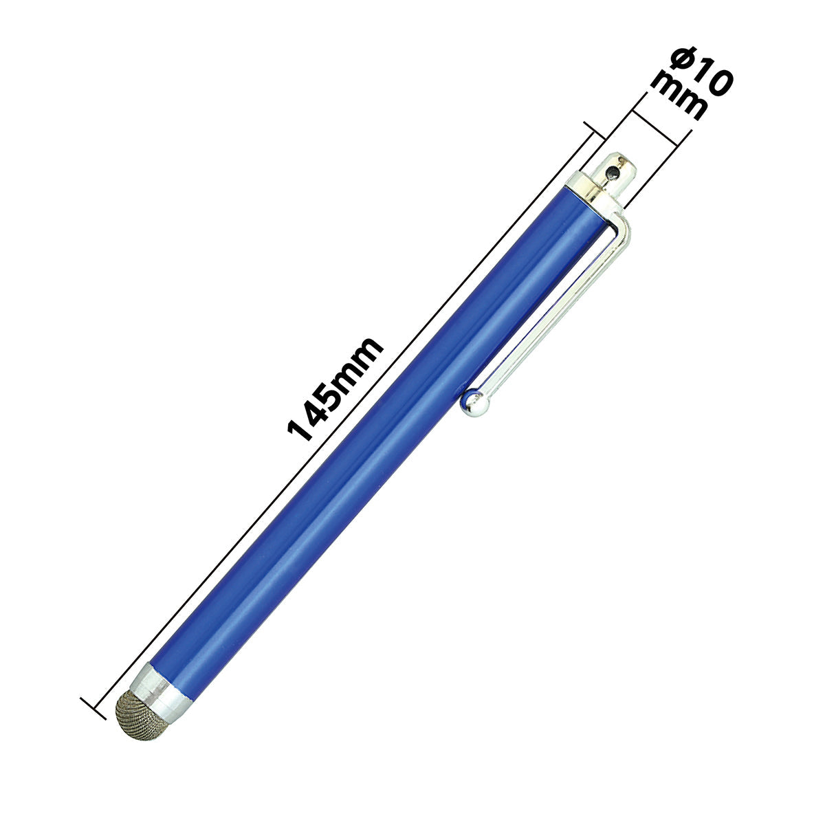 液晶タッチペン　導電性繊維タイプ（青）