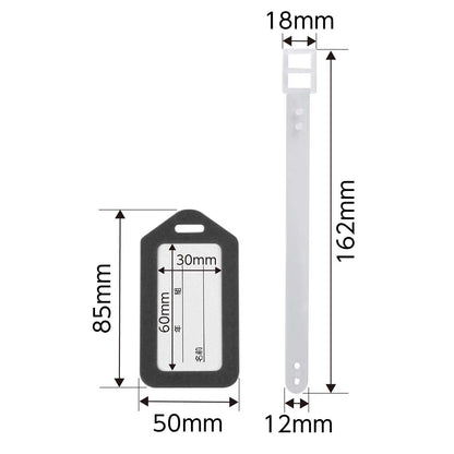 ネームタグ　ブラック　85×50×4mm