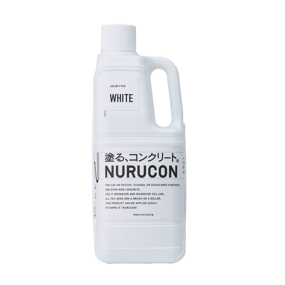 NURUCON ヌルコン 屋外 コンクリート 化粧仕上げ用 2L ホワイト