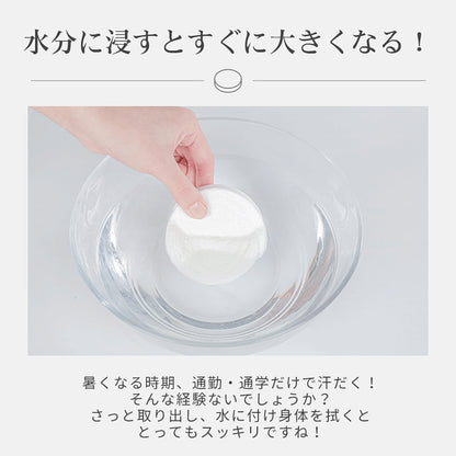 圧縮 バスタオル 備蓄用 防災　10袋セット