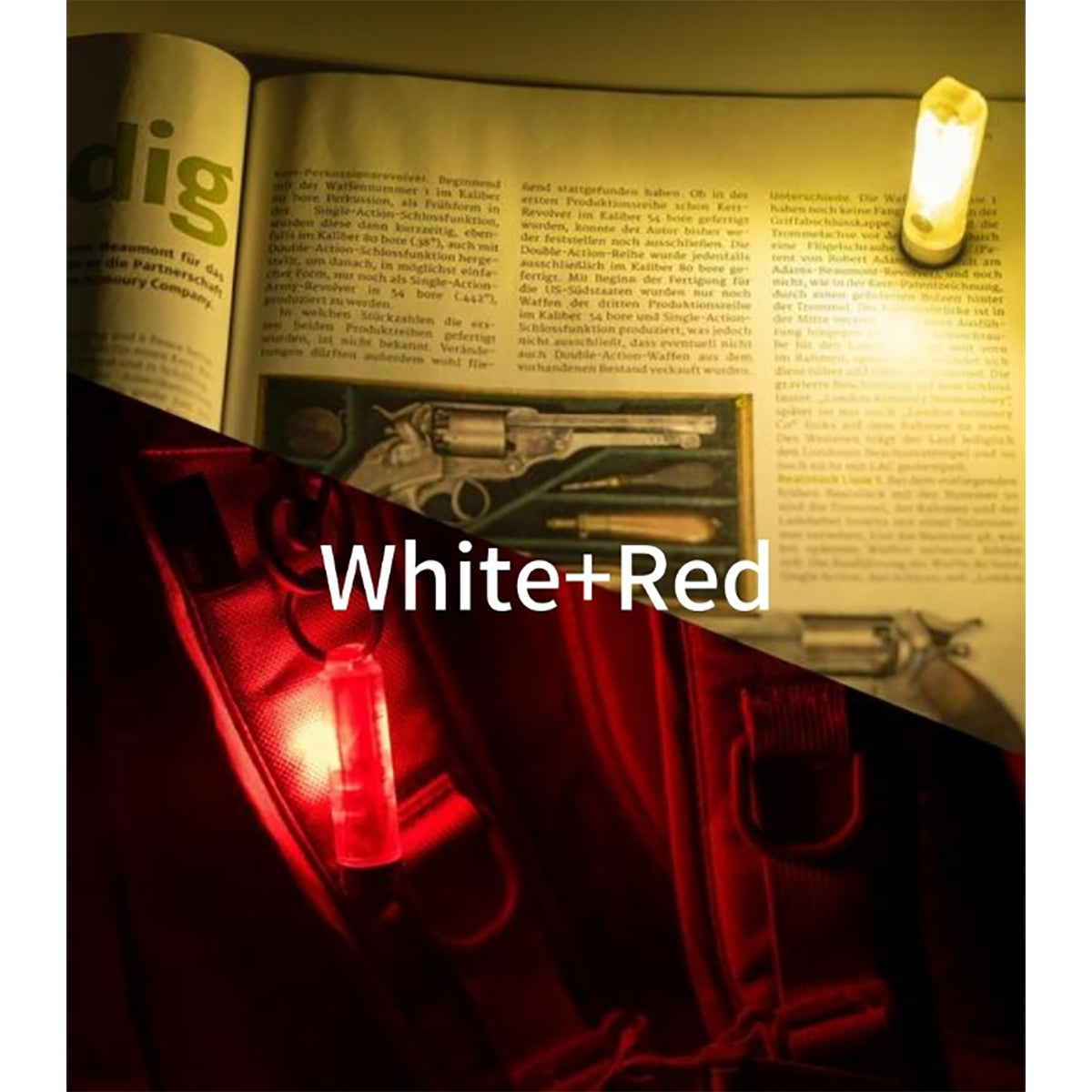 ROVY VON A5 コンパクトライト WHITE/RED