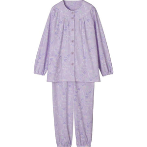 着るサプＩＦＭＣ.大きめボタンパジャマ パープル S/M/L/LL