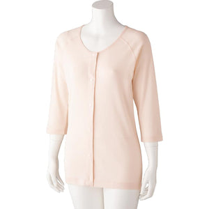 着るサプＩＦＭＣ.7分袖ホックシャツ(2枚組) ピーチ S/M/L/LL