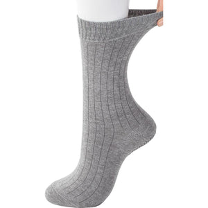 着るサプＩＦＭＣ.足首ゆったり名前の書けるスベリ止め付ソックス グレー 24～26ｃｍ