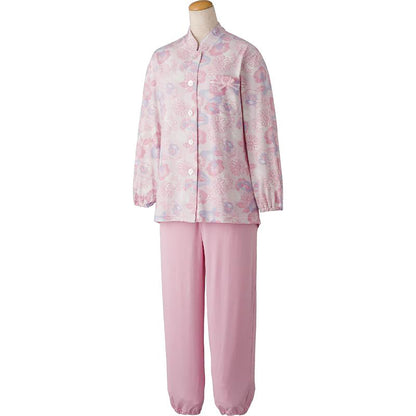 ワンタッチのびのびストレッチパジャマ ピンク S/M/L/LL/3L/4L