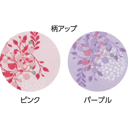 大きめボタンプチサイズのびのびストレッチパジャマ パープル S/M/L/LL