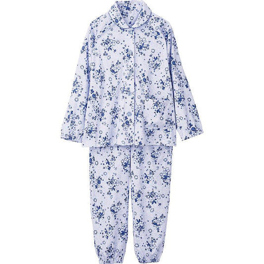 大きめボタンプチサイズパジャマ 杢サックス M/L(Ｐ)