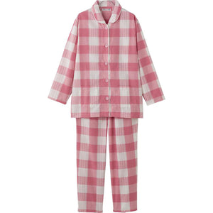 大きめボタンサッカープチサイズパジャマ ピンク M/L/LL(Ｐ)