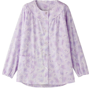 大きめボタンパジャマ(上衣) パープル S/M/L/LL/3L/4L
