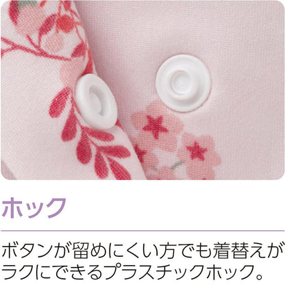 のびのびストレッチホックパジャマ パープル S/M/L/LL/3L/4L