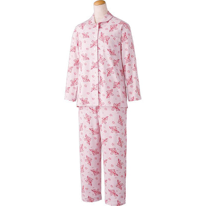 のびのびストレッチホックパジャマ ピンク S/M/L/LL/3L/4L