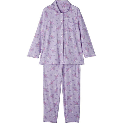 のびのびストレッチホックパジャマ パープル S/M/L/LL/3L/4L