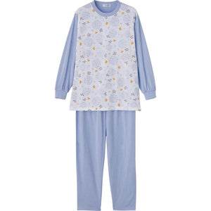 天竺ルームウェア ブルー S/M/L/LL