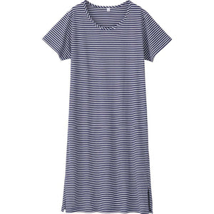 天竺ニットワンピース ネイビー Ｍ～Ｌ